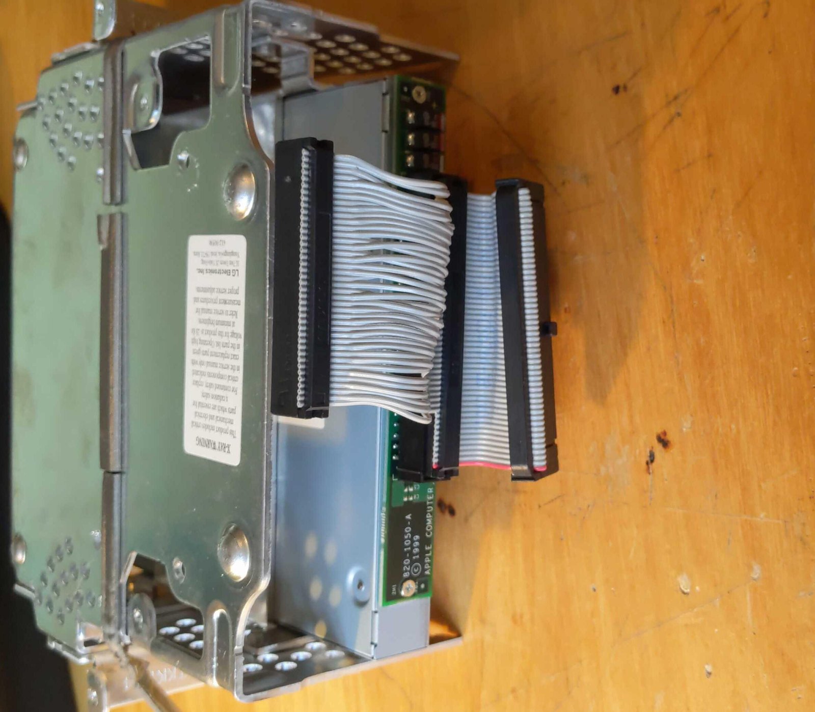 The drive chassis from the back