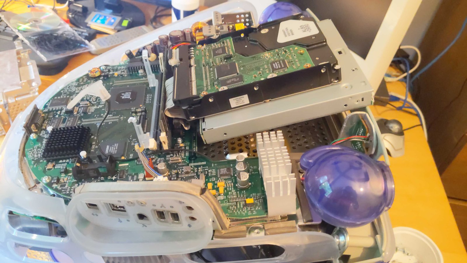 The (partially) reassembled machine