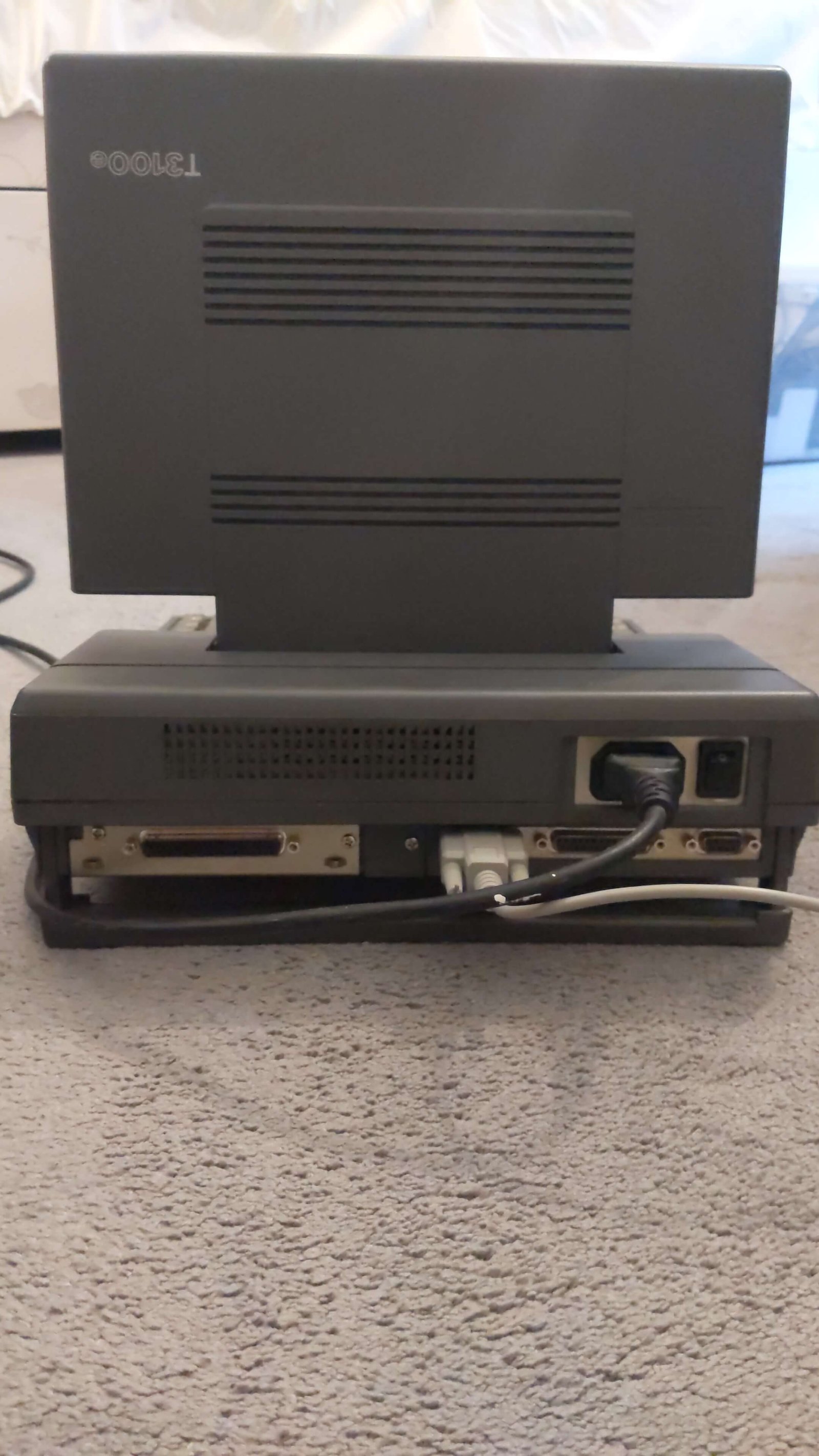 The serial port on the Toshiba